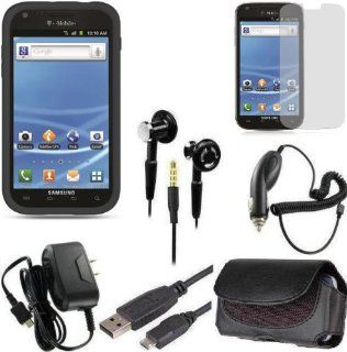 Magbay Custom Pack 7 in 1 Accessories Bundle for Samsung Galaxy S II T Mobile SGH T989   Car Charger, Travel Charger, Stereo Headset, USB Data Cable, Holster Pouch, Screen Guard, Protector Cover   Samsung Galaxy S2 (T Mobile) T989: Cell Phones & Access