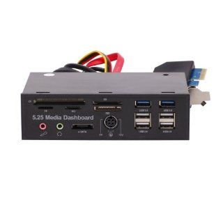 Generic 5.25" USB 2.0/3.0 Multi function Front Panel Audio All in 1 Card Reader eSata Media Dashboard: Computers & Accessories