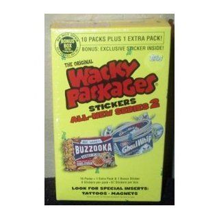 Topps Wacky Packages Series 2 Trading Card Stickers Bonus Box: Toys & Games