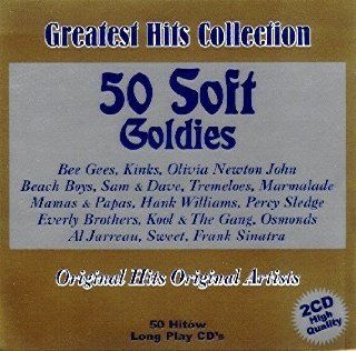 50 Soft Goldies / Greatest Hits Collection (Double CD feat. Bee Gees, Kinks, Olivia Newton John, a.m.m.) Music