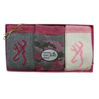 Browning Hosiery Women's Gift Box Pack of 3, Pink, Medium : Casual Socks : Sports & Outdoors