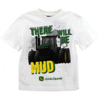 John Deere "There Will Be Mud" White T Shirt 4 7 (5/6): Fashion T Shirts: Clothing