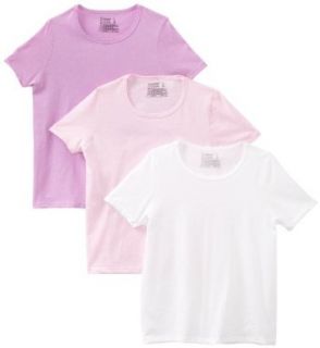 Hanes Girls 7 16 3 Pack Crew Neck T Shirt: Fashion T Shirts: Clothing