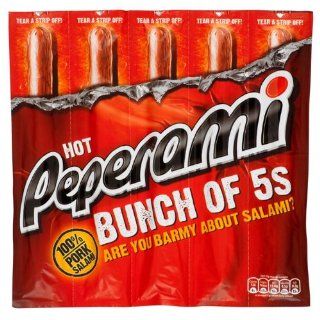 Peperami Hot 5 Pack 125g : Pepperoni : Grocery & Gourmet Food