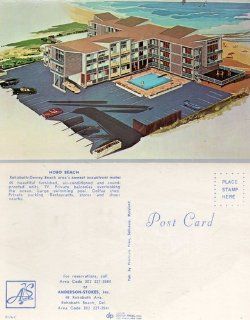 Vintage Advertizing Post Card: HOBO BEACH, Rehoboth Dewey Beach area's newest oceanfront motel, Anderson Stokes, Inc., #9176 C, Dexter Press, Inc, Published by Peninsula Press: Everything Else
