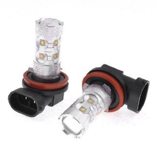 2PCS H11 50W 10 LEDs Headlamp Foglight Light Bulb White for Car Truck: Automotive