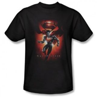 Superman Man of Steel   Title Men's T Shirt Clothing