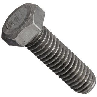 Steel Hex Bolt, Grade 2, Plain Finish, Hex Head, External Hex Drive, Meets ASME B18.2.1/ASTM A307, 1/2" Length, Fully Threaded, 1/4" 20 Threads (Pack of 100): Cap Screws And Hex Bolts: Industrial & Scientific