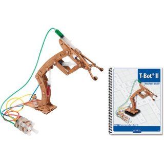 Pitsco Laser Cut Basswood T Bot II Hydraulic Arm with Teacher's Guide (Individual Pack): Industrial & Scientific