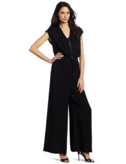 Kenneth Cole New York Women's Sleeveless Jump Suit, Black, X Small at  Womens Clothing store: Jumpsuits Apparel