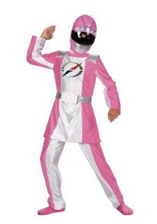 Power Rangers   Pink Ranger Child Costume Size 7 8 Medium: Toys & Games