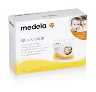 Medela Quick Clean Micro steam Microwave Sterilisation Bags (Pack of 5) Best Gift to New Born High Quality Product Fast Shipping 