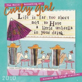 World According to Curly Girl 2010 Wall Calendar 12" X 12" : Office Products