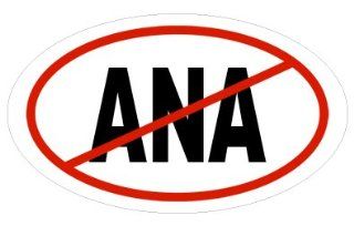 Anti Ana Oval Sticker: Everything Else