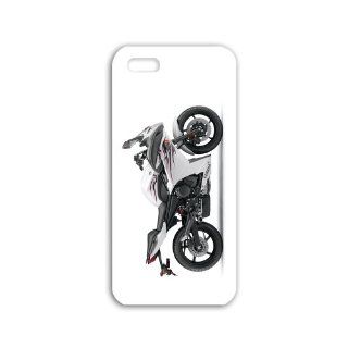 Make Iphone 5/5S Motorcycles Series yamaha fzr White Case wide Bikes Motorcycles Black Case of Romantic Cellphone Shell For Men Cell Phones & Accessories