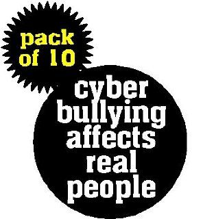 (Quantity 10) Cyber Bullying Affects Real People 1.25" Pinback Buttons Pins / Badges   Anti Bully Cyberbullying: Everything Else