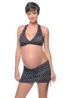 Prego Women's Ruched Maternity Halter Bikini