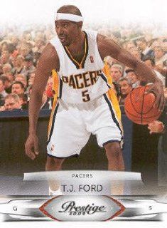 2009 10 Panini Prestige Basketball #39 T.J. Ford Indiana Pacers NBA Trading Card: Sports Collectibles