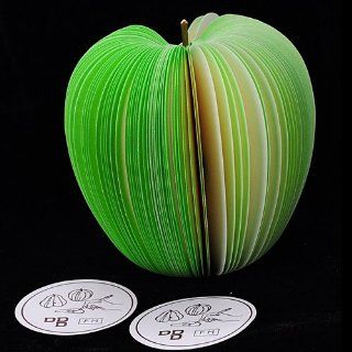 Green Apple Writing Memo Pad Paper Notepads Sticky Desk Note: Arts, Crafts & Sewing