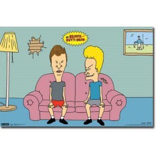 Beavis and Butthead Couch Blanket  Fleece Blanket Approximately 50" X 60" : Other Products : Everything Else
