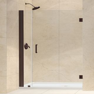 Dreamline SHDR2031721006 Frameless Shower Door, 31 to 32 Unidoor Hinged, Clear 3/8 Glass Oil Rubbed Bronze