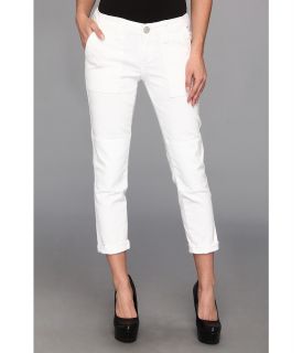 True Religion Joyce Mid Rise Military Skinny Womens Jeans (White)