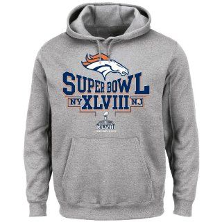 Denver Broncos Majestic Super Bowl XLVIII "Step Aside" Hooded Sweatshirt : Sports & Outdoors