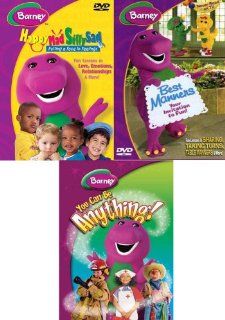 Barney   Best Manners / Happy Mad Silly Sad / You Can Be Anything (3 Pack): Movies & TV