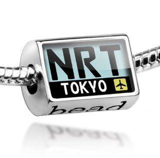 Beads "Airport code "NRT / Tokyo" country: Japan   Pandora Charm & Bracelet Compatible: Jewelry