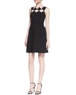 Kay Unger New York Fit and Flare Lace Cocktail Dress