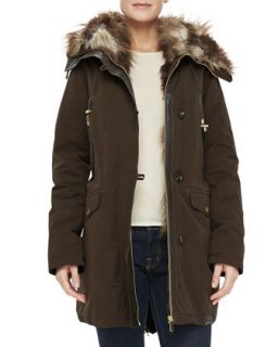 Bagatelle Hooded Faux Fur Convertible Coat