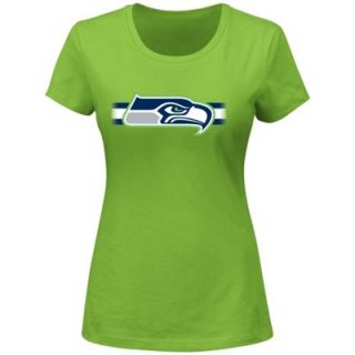 Seattle Seahawks Ladies Forward Progress II T Shirt   Neon Green