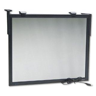 3M Products   3M   Privacy Flat Frame Monitor Filter 16" 19" CRT, Antiradiation/Static/Glare, Black   Sold As 1 Each   Designed to protect both your privacy and your display screen.   Blocks the view from the side.   Unique microlouver technology