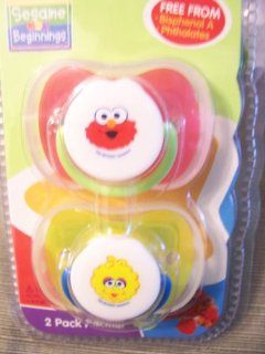 Sesame Beginnings   2 Pack Pacifier (6 12 Months)  Baby Pacifiers  Baby