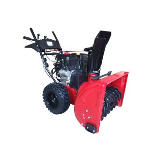 Power Smart 291 cc 28 in Two Stage Electric Start Gas Snow Blower with Heated Handles and Headlight