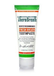 TheraBreath Sensitive Toothpaste   By Dr. Harold Katz   Fights Cavities & Bad Breath  Brightens Teeth: Health & Personal Care