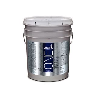 Olympic ONE One 619 fl oz Interior Flat White Latex Base Paint and Primer in One with Mildew Resistant Finish