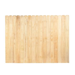 Pine Dog Ear Pressure Treated Wood Fence Privacy Panel (Common 6 ft x 8 ft; Actual 6 ft x 8 ft)
