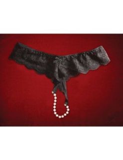 Low Rise Panty with Pearl Crotch ~ sexy brief underwear: Clothing