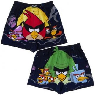 Angry Birds Black Space Boxer Shorts for Men S: Clothing
