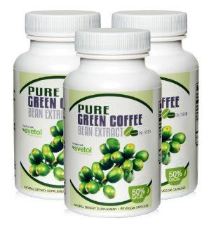 Pure Green Coffee Bean Extract   Three month's supply   800 with GCA & Svetol by "Nature's Healthy Body"   180 Count   Contains exact quantities and ingredients used in clinical research to induce weight loss.: Health & Personal C