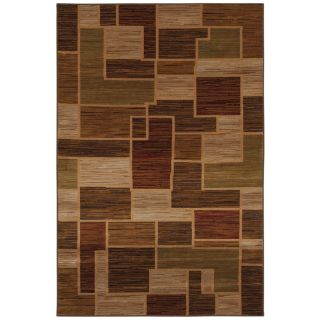 Mohawk Home Arcade Abstract Multi 5 ft 3 in x 7 ft 10 in Rectangular Brown Geometric Area Rug