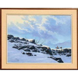Art: Cowboy in Snowy Landscape : Oil : Jorge Braun Tarallo