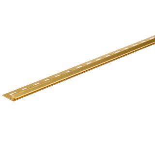 M D Building Products 96 in L Bright Dipped Brass Carpet Edging Trim