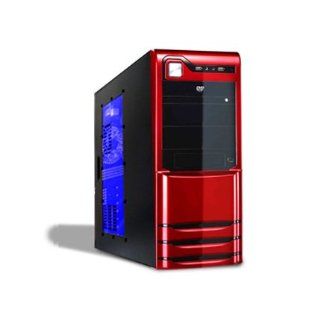 Logisys Black/Exotic Ruby Red Mid Tower ATX Computer Case , with 480W: Industrial & Scientific
