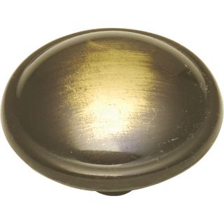 Style Selections 1 1/4 in Antique Brass Cavalier Round Cabinet Knob