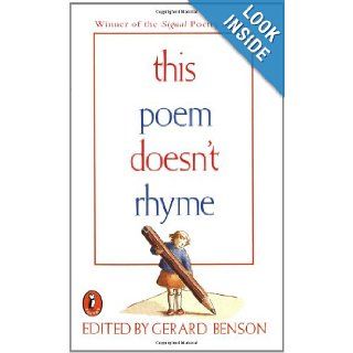 This Poem Doesn't Rhyme (Puffin Poetry): Gerard Benson: 9780140342277: Books