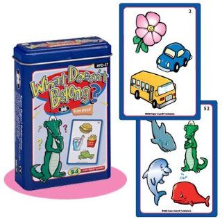 What Doesn't Belong? Fun Deck Cards   Super Duper Educational Learning Toy for Kids: Toys & Games