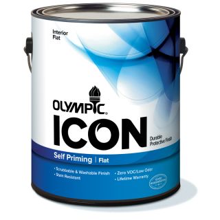 Olympic 124 fl oz Interior Flat White Latex Base Paint