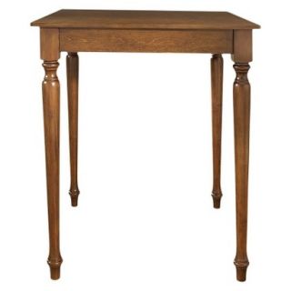 Dining Table: Crosley Turned Leg Pub Table Set   Red Brown (Cherry)